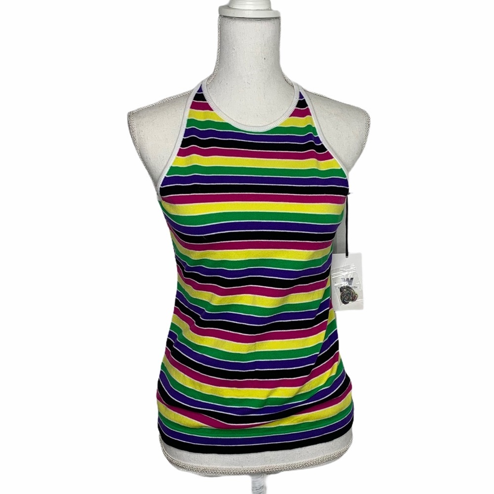 NWT W By Worth rainbow striped tank